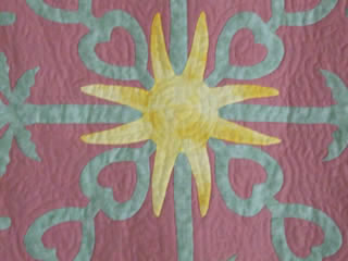 Detail Hawaiian Style Quilt